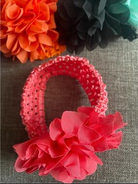 Kids Flower Hair Band Set of 14 – Multi-Color Floral Accessories